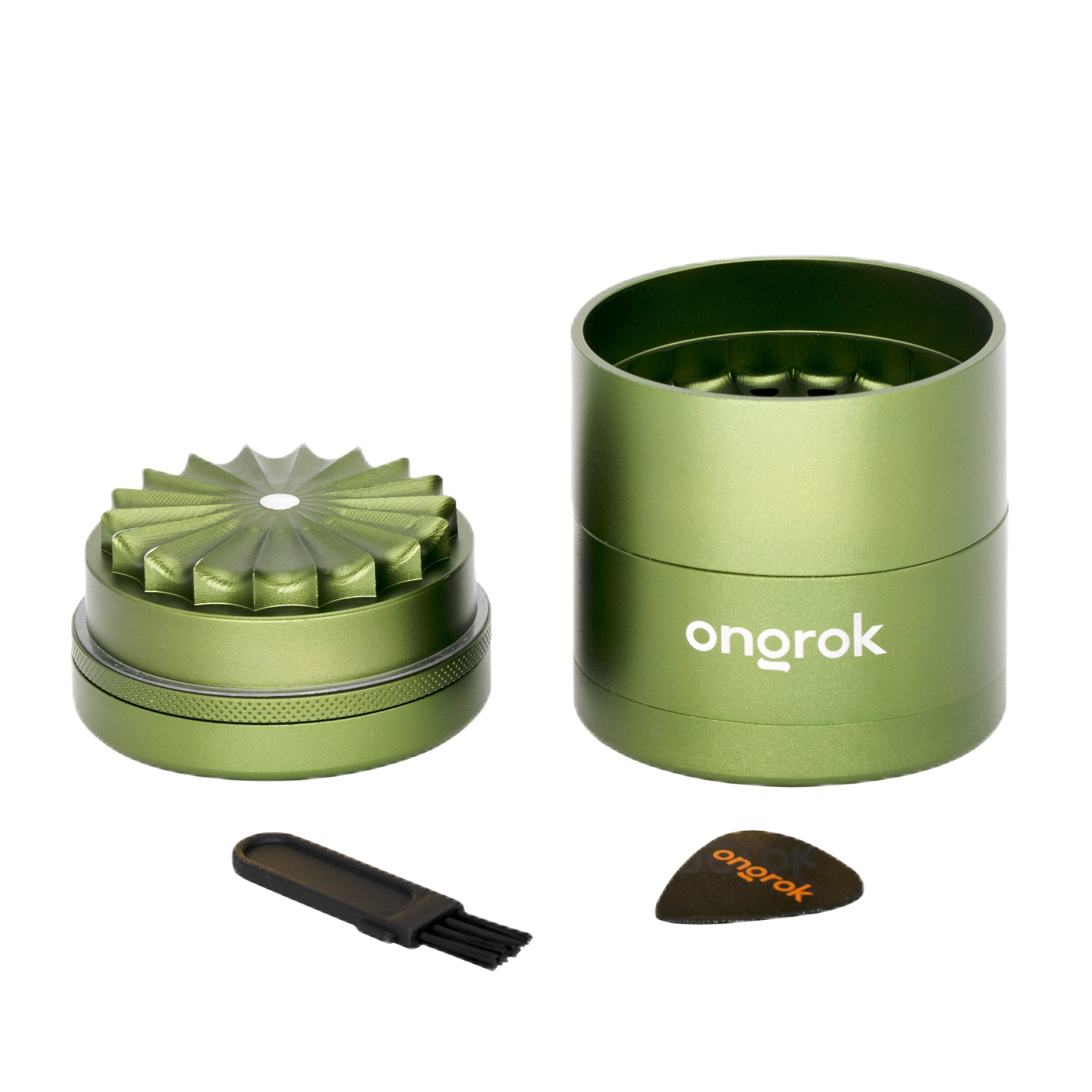 ONGROK – 5 Piece Flower Petal Toothless Grinder / Green